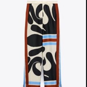 PRINTED WIDE LEG PANTS